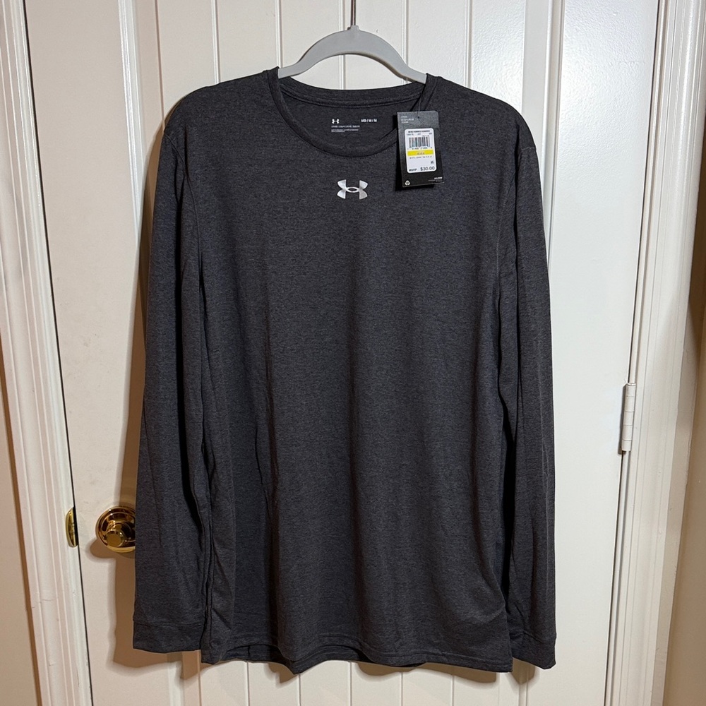 Under Armour Men's Charcoal Long Sleeve Tee